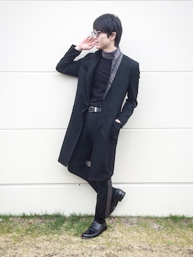 「西陣織」｜HILOさん（メンズ・183cm）の冬コーディネート