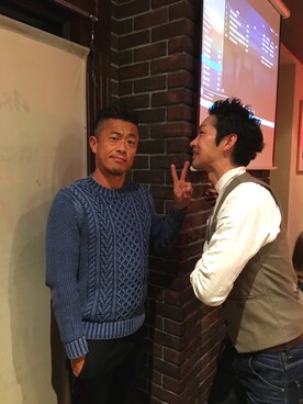 「Abercrombie&Fitch（アバークロンビーアンドフィッチ）のアイテム（ニット/セーター）」を使った、たくちんさん（メンズ・171cm）の春コーディネート