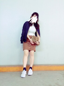 「JOURNAL STANDARD relume（ジャーナルスタンダード　レリューム）のアイテム（MA-1）」を使った、Uさん（レディース・167cm）の秋コーディネート