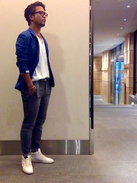 「Care label（ケアレーベ）のアイテム」を使った、keitaさん（メンズ・177cm）の夏コーディネート