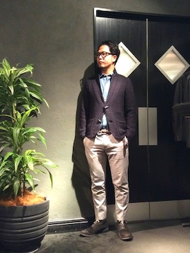 「Care label（ケアレーベ）のアイテム」を使った、keitaさん（メンズ・177cm）の秋コーディネート