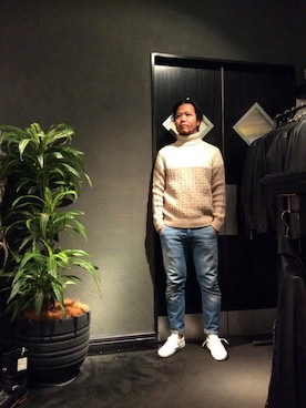 「Care label（ケアレーベ）のアイテム」を使った、keitaさん（メンズ・177cm）の秋コーディネート