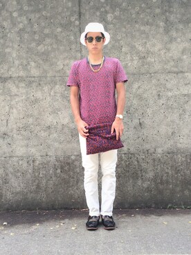 しまおさん（メンズ・176cm）の夏コーディネート