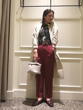 「ロックT」｜「アイテム（その他アウター）」を使った、Maki Enomotoさん（レディース・168cm）の夏コーディネート
