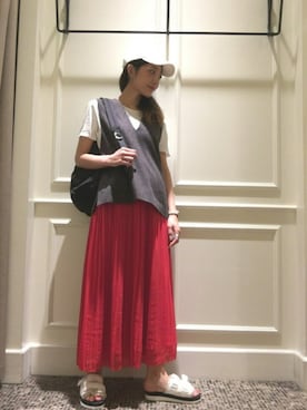 Maki Enomotoさん(レディース・168cm)の夏コーディネート