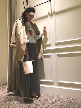 Maki Enomotoさん（レディース・168cm）の秋コーディネート