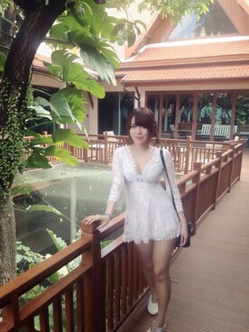 「white dress」｜SupidaBelleDollさん（レディース・168cm）の秋コーディネート