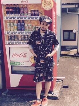 「アイテム（キャスケット）」を使った、HIDEさん（メンズ・166cm・20代）の夏コーディネート