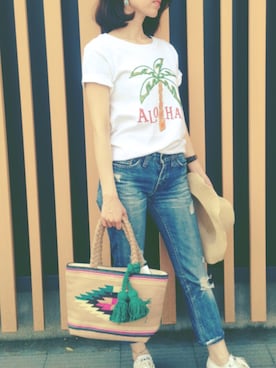 「Auntie Rosa（アンティローザ）のアイテム」を使った、kanaさん（レディース・153cm）の春コーディネート