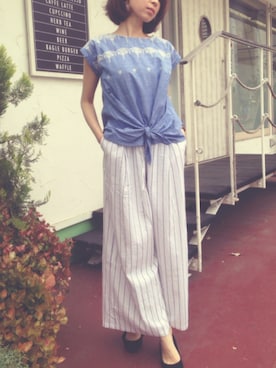 「Auntie Rosa（アンティローザ）のアイテム」を使った、kanaさん（レディース・153cm）の春コーディネート