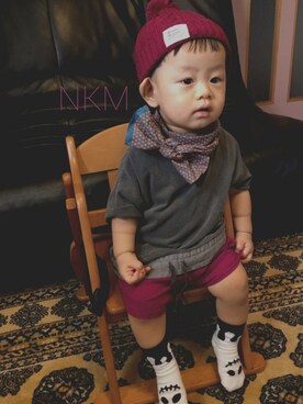 8丸さん（キッズ・80cm）の秋コーディネート