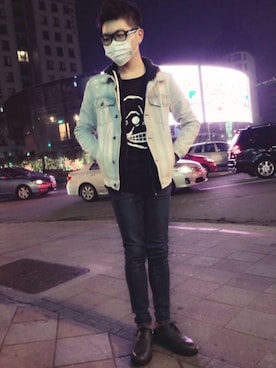 「plain-me（プレインミー）のアイテム（シューズ）」を使った、Or,Pさん（メンズ・174cm）の夏コーディネート