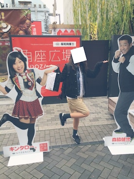 「COMME CA DU MODE（コムサデモード）のアイテム（ブルゾン）」を使った、Swさん（レディース・162cm）の冬コーディネート