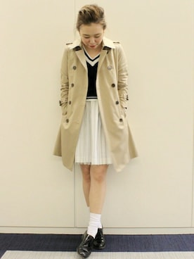 「新作」｜「アイテム（スカート）」を使った、yiさん（レディース・163cm）の冬コーディネート
