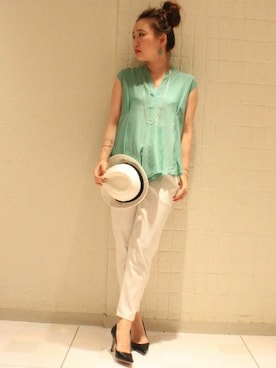 「TIENS ecoute（ティアンエクート）のアイテム」を使った、yiさん（レディース・163cm）の春コーディネート