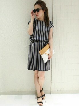 「リバーシブル」｜yiさん（レディース・163cm）の夏コーディネート