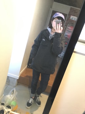「FTC（エフティーシー）のアイテム（ナイロンジャケット）」を使った、hinaさん（レディース・163cm）の秋コーディネート