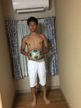 「合宿」｜おしゃれモッチーさん（メンズ・179cm）の夏コーディネート