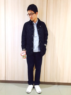 「pullover」｜「アイテム（ジャケット/アウター）」を使った、ゆうさん（メンズ・163cm）の秋コーディネート