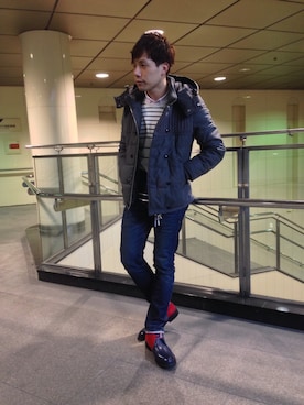 「VANQUISH」｜「アイテム（ブーツ）」を使った、SHUHEIさん（メンズ・170cm）の秋コーディネート
