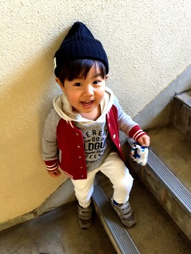 yuzuuu〜♡さん（キッズ・90cm）の冬コーディネート