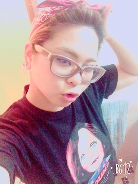 「UNIQLO（ユニクロ）のアイテム（Tシャツ/カットソー、ブラック系）」を使った、maho!さん（レディース・153cm）の夏コーディネート