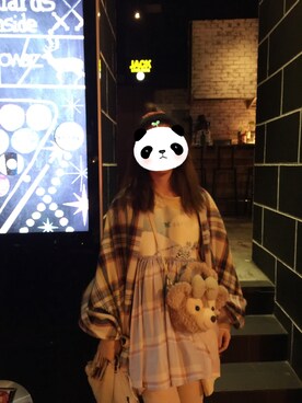 「LOWRYS FARM（ローリーズファーム）のアイテム（マフラー、ホワイト系）」を使った、Refresh_Liuさん（レディース・167cm）の冬コーディネート