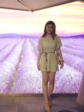 「ZARA（ザラ）のアイテム（サンダル、ベージュ系）」を使った、Refresh_Liuさん（レディース・167cm）の夏コーディネート