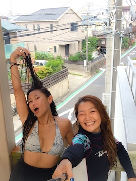 「サーフィン」｜「アイテム（その他）」を使った、moroさん（レディース・164cm）の夏コーディネート