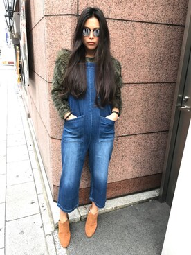「もけもけ」｜「アイテム（アナログ腕時計）」を使った、moroさん（レディース・164cm）の秋コーディネート