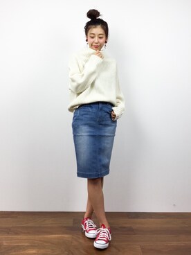 「SLOBE IENA」｜YUKIさん（レディース・160cm）の冬コーディネート