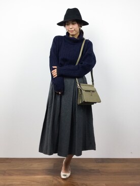 YUKIさん（レディース・160cm）の冬コーディネート