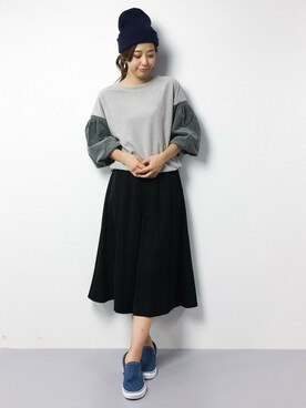 「chambre de charme（シャンブルドゥシャーム）のアイテム（その他トップス）」を使った、YUKIさん（レディース・160cm）の冬コーディネート