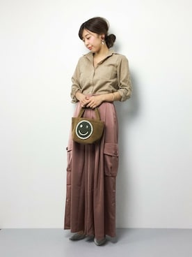 「ECODECO（エコデコ）のアイテム」を使った、YUKIさん（レディース・158cm）の冬コーディネート