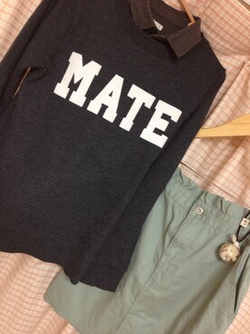 「UNIQLO（ユニクロ）のアイテム（シャツ/ブラウス、グレー系）」を使った、かぼさん（レディース・168cm）の秋コーディネート