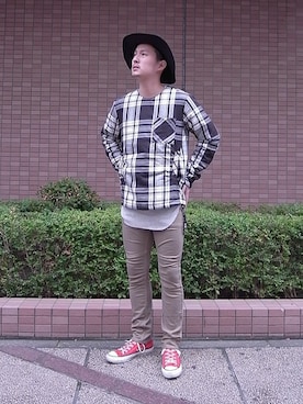 「nonnative（ノンネイティブ）のアイテム（ナイロンジャケット）」を使った、ONODERAさん（メンズ・171cm）の秋コーディネート