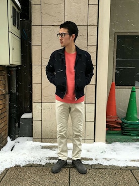 「nonnative(ノンネイティブ)のアイテム(パンツ)」を使った、ONODERAさん(メンズ・171cm)の冬コーディネート