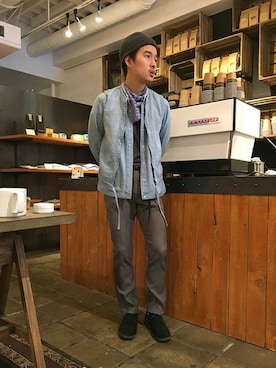 「nonnative(ノンネイティブ)のアイテム(トップス)」を使った、ONODERAさん(メンズ・171cm)の春コーディネート