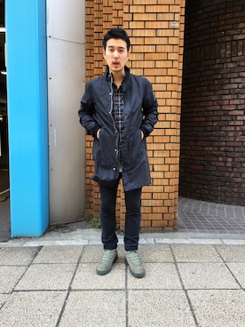 「nonnative（ノンネイティブ）のアイテム（その他アウター）」を使った、ONODERAさん（メンズ・171cm）の春コーディネート