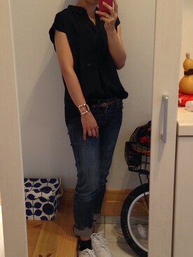 「Adam et Rope A・E・R（アダムエロペ）のアイテム（アクセサリー）」を使った、Haruさん（レディース・152cm）の春コーディネート