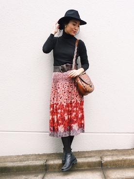 「Marc by Marc Jacobs（マークバイマークジェイコブス）のアイテム（スカート）」を使った、ayuさん（レディース・164cm）の秋コーディネート