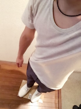 「グレーパンツ」｜Takanori Tatsumiさん（メンズ・173cm）の夏コーディネート