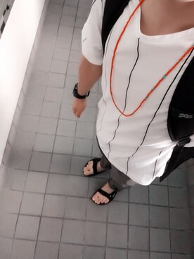 「グレーパンツ」｜Takanori Tatsumiさん（メンズ・173cm）の夏コーディネート