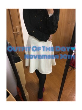 「RANDA」｜「アイテム（アナログ腕時計）」を使った、maiK☺︎さん（レディース・163cm）の秋コーディネート