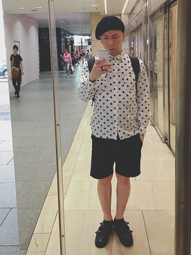 「WEGO（ウィゴー）のアイテム（シャツ/ブラウス、その他）」を使った、岩佐哲也さん（メンズ・176cm）の夏コーディネート
