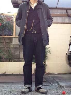 「NO NAME（ノーネーム）のアイテム（フォーマルスーツ/小物）」を使った、もささん（メンズ・168cm）の秋コーディネート