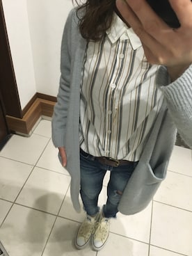 「RESEXXY（リゼクシー）のアイテム（その他アウター）」を使った、Nobue Akamaさん（レディース・153cm）の冬コーディネート