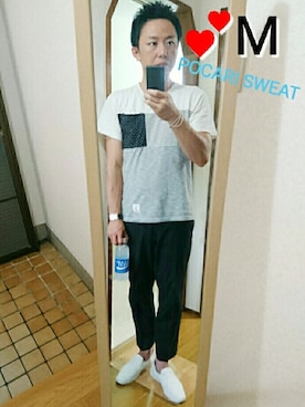 「ポカリコーデバトン」｜xさん（メンズ・171cm）の夏コーディネート