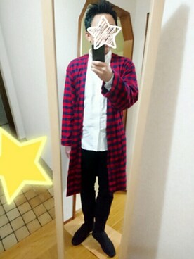 「Doシンプル部」｜「アイテム（スラックス）」を使った、xさん（メンズ・171cm）の秋コーディネート