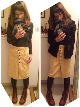 こばっちさん（レディース・155cm）の冬コーディネート